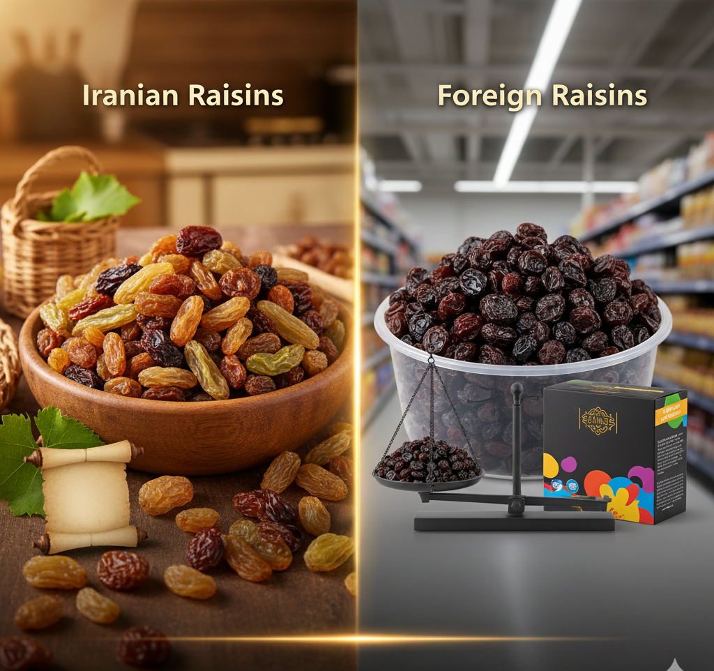 تفاوت کشمش ایرانی و خارجی؛ کدام بهتر است و چرا؟